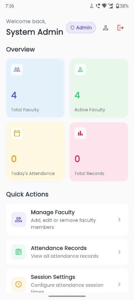 Admin Dashboard