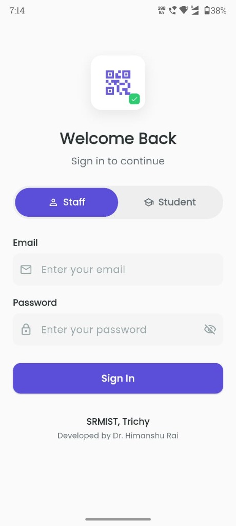 Attendance System Login